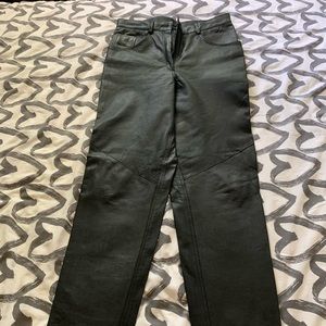 Black Leather Pants
